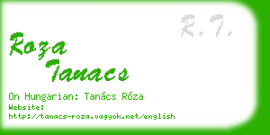 roza tanacs business card